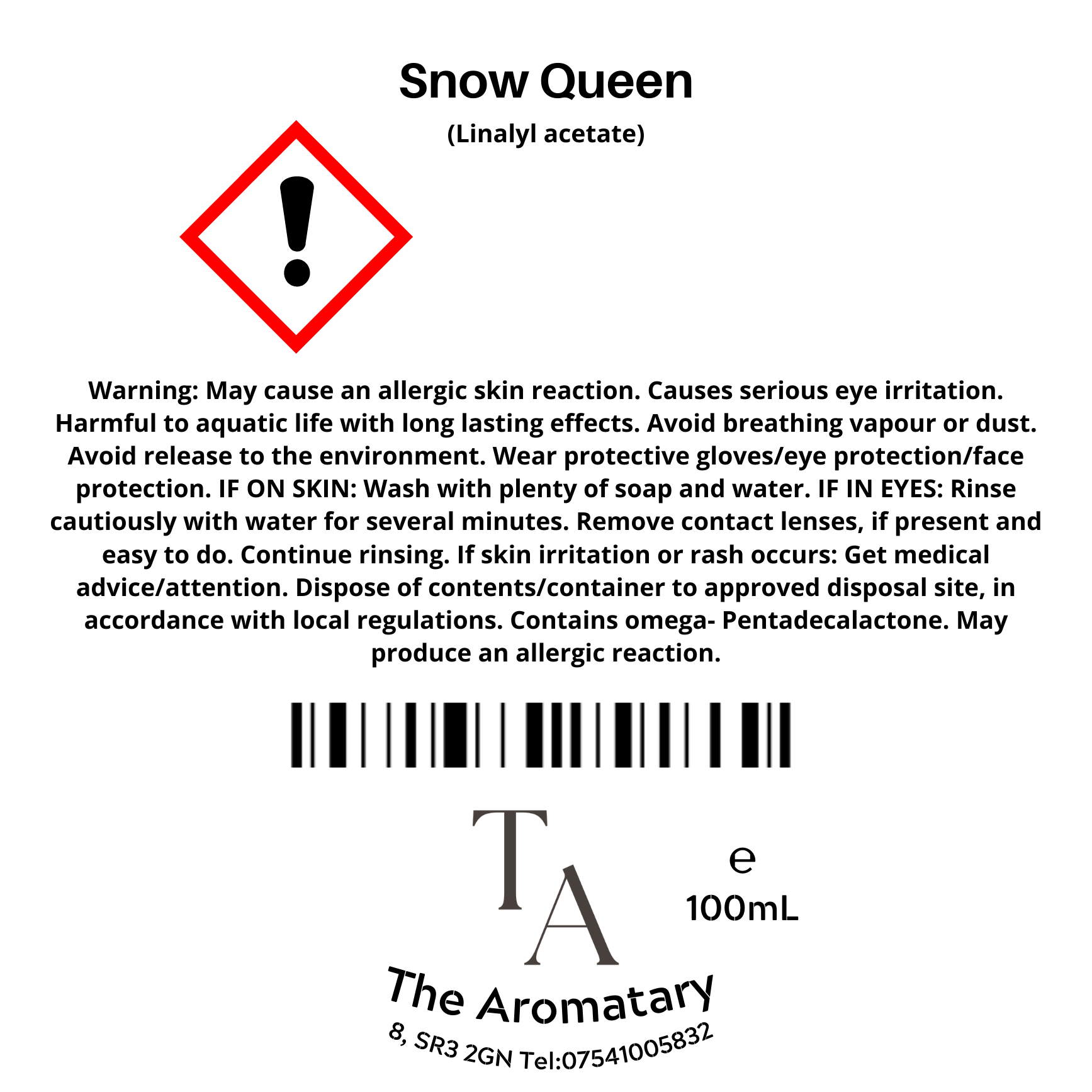 Snow Queen Reed Diffuser